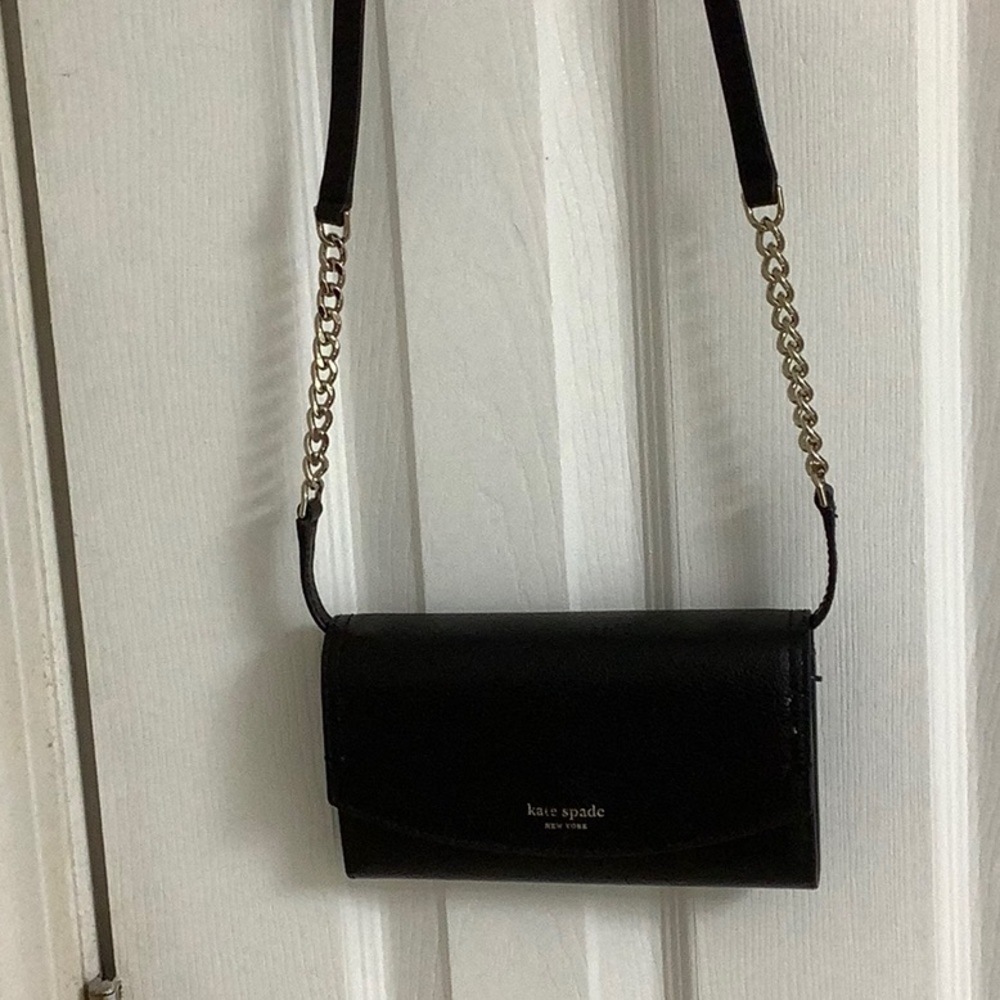 Kate Spade black crossbody wallet